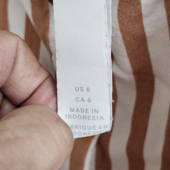 H&M Tan and White Striped Camisole - Picture 4 of 4